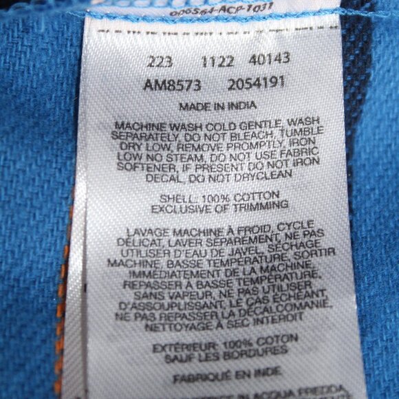 Columbia Mens Large Button Up Pitchstone Heavyweight Flannel Shirt-Bright Indigo - Picture 9 of 10